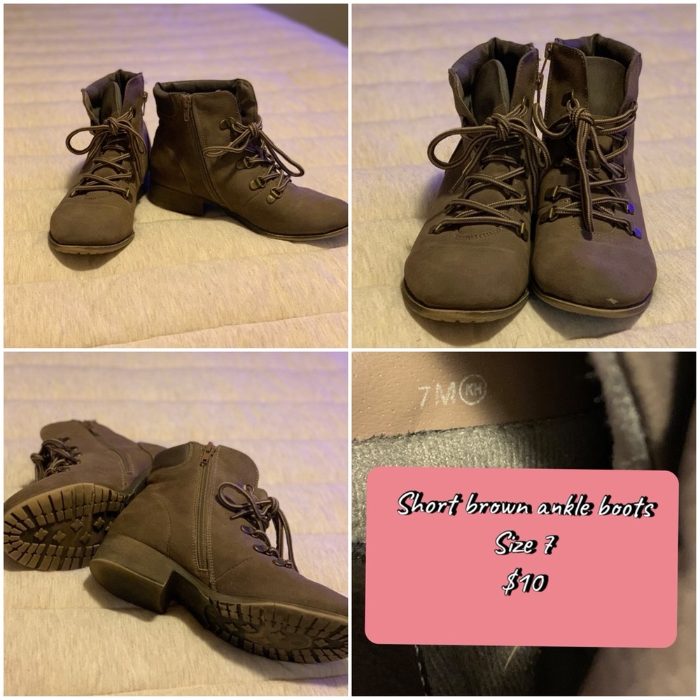 Short brown boots